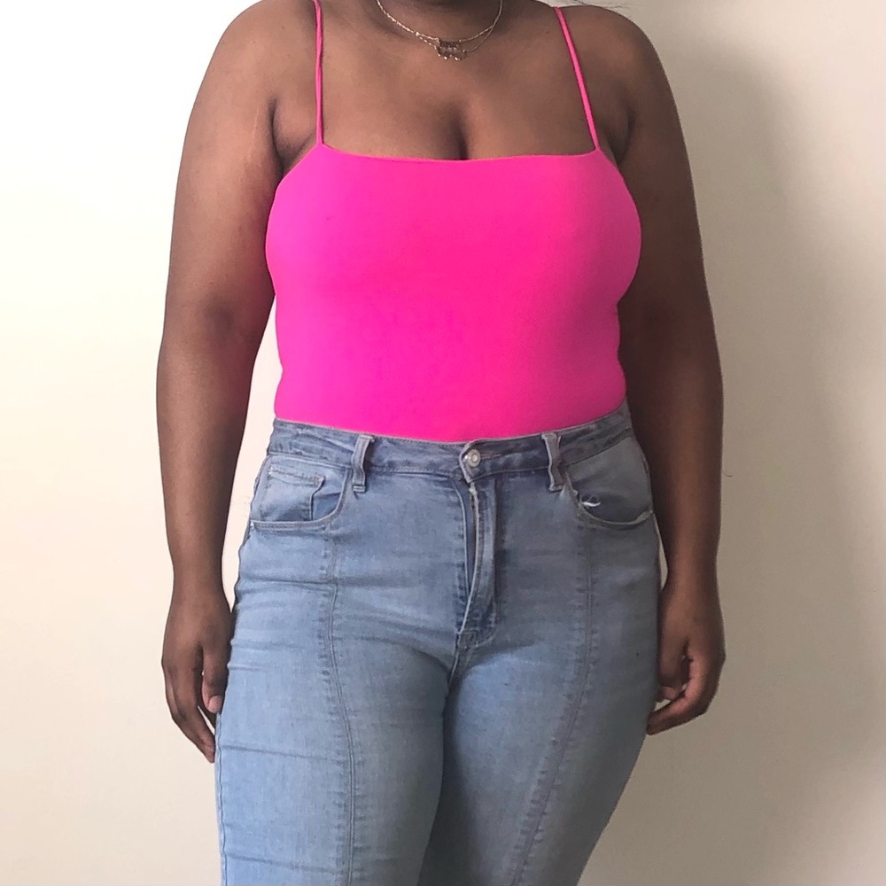NEON PINK BODYSUIT